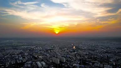 4K航拍安徽滁州全椒城市全景县城天际线视频的预览图